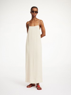 By Malene Birger Almeena Maxi Kjole Oyster Gray | NO_BB74464