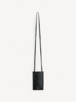 By Malene Birger Aya Leather Phone Pouch Annet Tilbehør Svarte | NO_BB28577