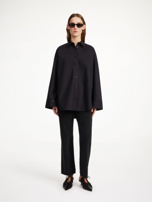 By Malene Birger Derris Organic Cotton Skjorte Svarte | NO_BB34036