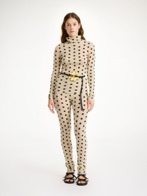 By Malene Birger Fioria Turtleneck Wool Sweater Strikkevarer Blomster | NO_BB79725
