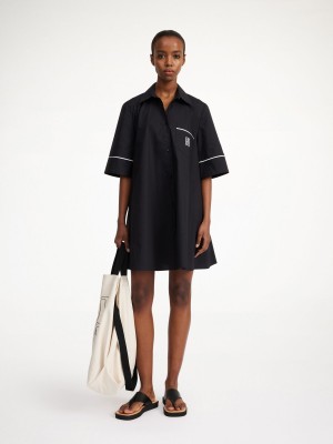 By Malene Birger Gaielle Organic Cotton Kjole Svarte | NO_BB35653
