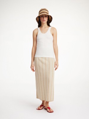 By Malene Birger Hercula Maxi Skjørt Oyster Gray | NO_BB91266