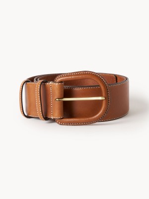By Malene Birger Salinna Leather Belte Caramel Cafe | NO_BB20168