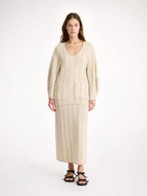 By Malene Birger Zoita Blouse Strikkevarer Oyster Gray | NO_BB30593